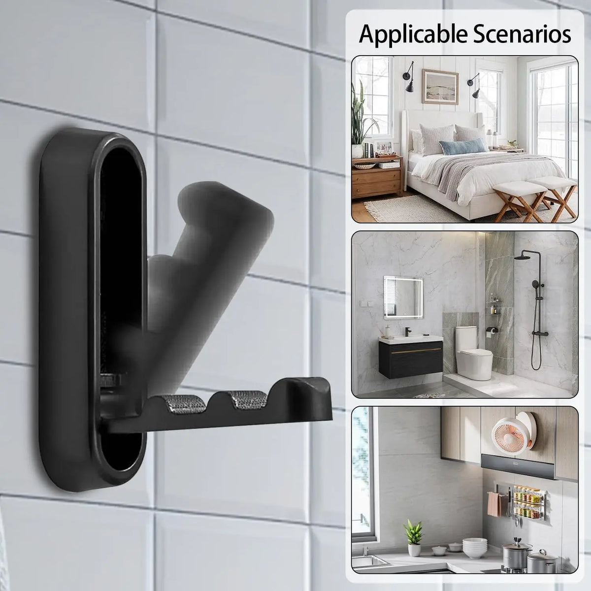 Folding Wall Hook Towel Coat Stainless Home Decoration Kitchen