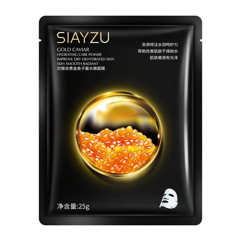 Golden Caviar Anti-Aging Moisturizing Face Mask Sheets – 10 Pack