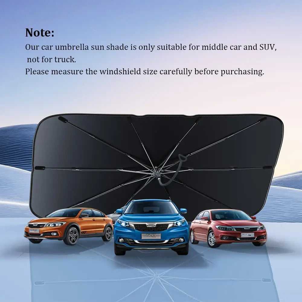 Foldable Car Windshield Sunshade for SUV, Sedan & Van