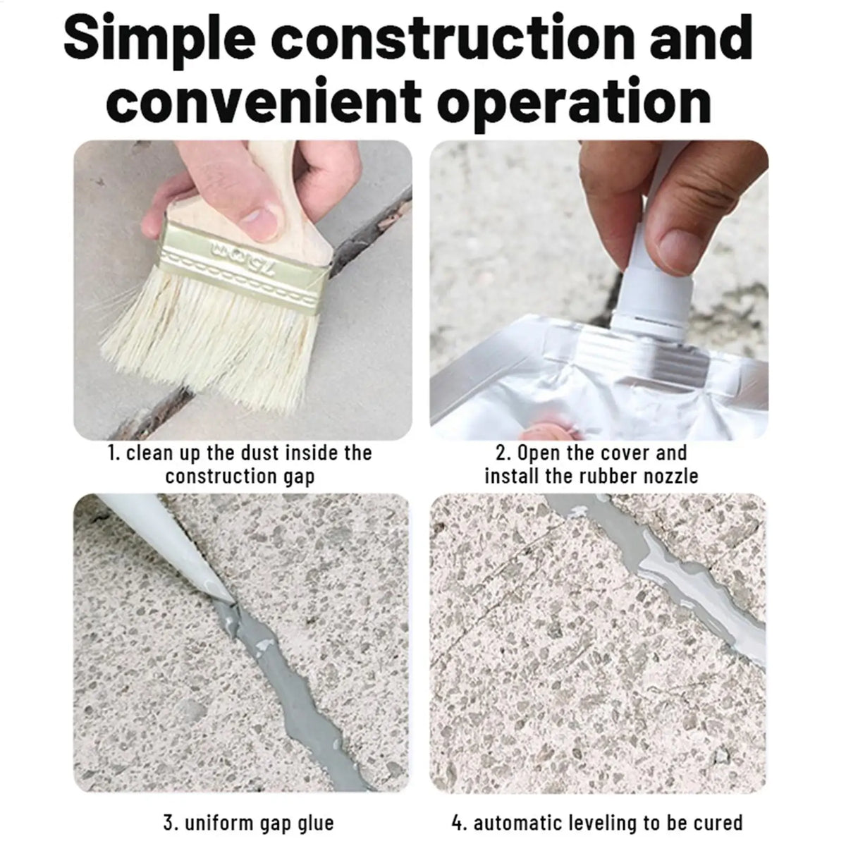 Concrete Crack Filler Driveway Repair Sealant 500ml