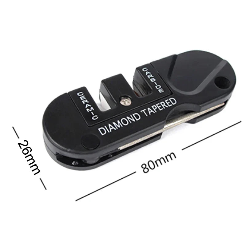 3-in-1 Portable Knife Sharpener – Tungsten Ceramic Carbide