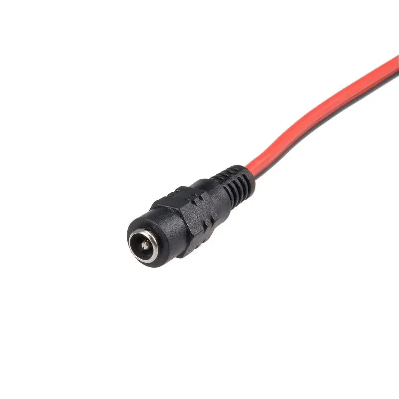 DC 5.5×2.1mm Alligator Clip Power Plug Adapter | 25cm Cable