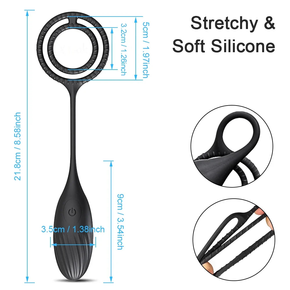 Vibrating Prostate Massager Men Remote Control Butt Plug Anal