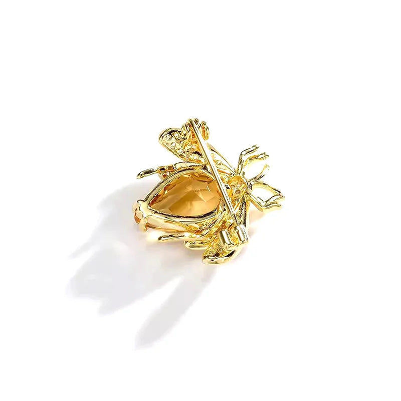 Rhinestone Bee Brooch for Women – Fashion Jewelry Pin Gift