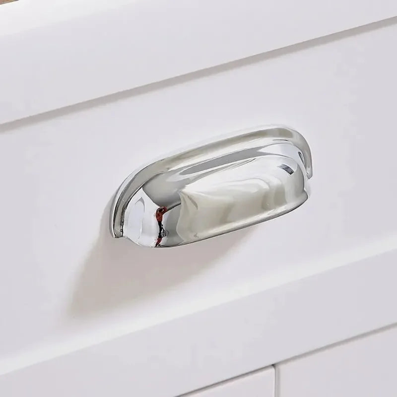 Retro Antique Shell Cabinet Handle & Knob – Zinc Alloy Drawer Pull