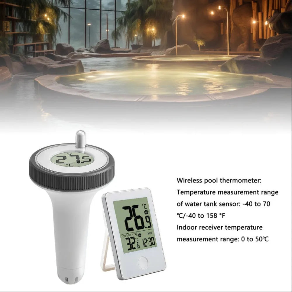 Wireless Floating Pool Thermometer – IP67 LCD Display