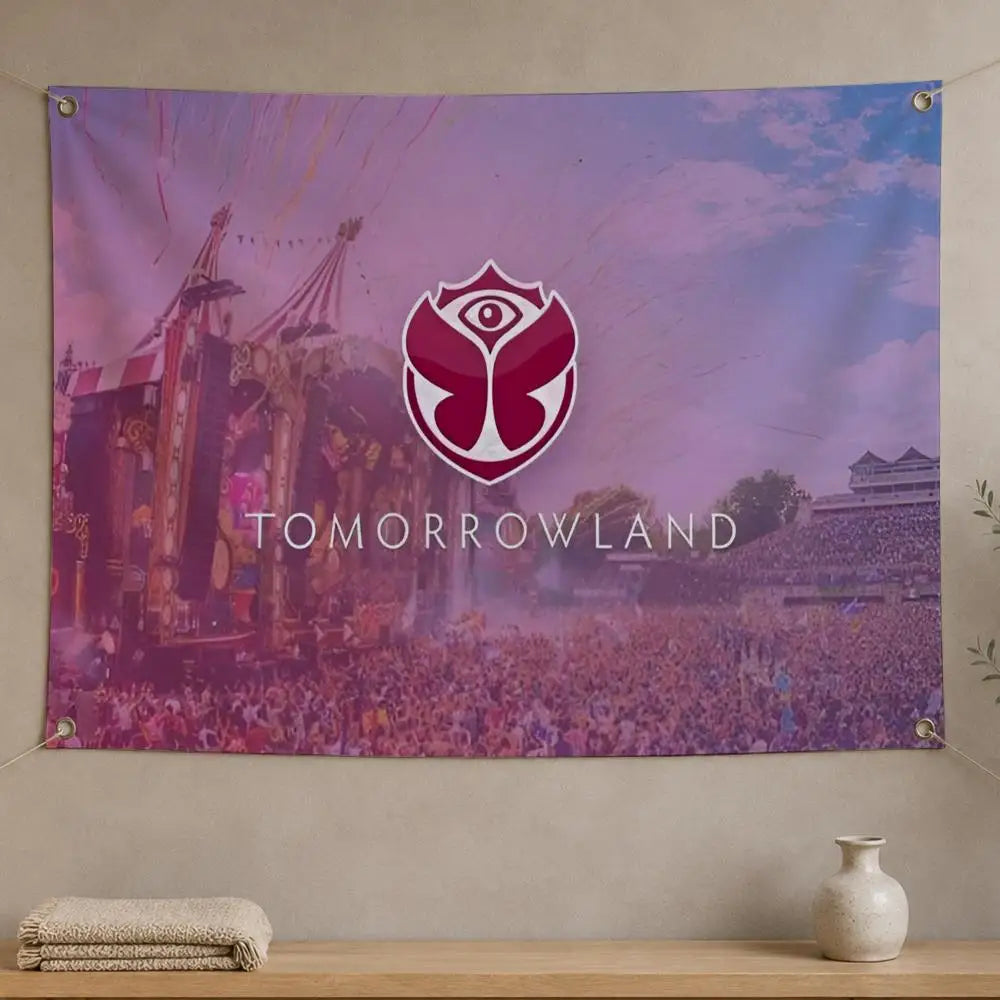 Tomorrowland Festival Flag Banner – Indoor & Outdoor Wall Decor