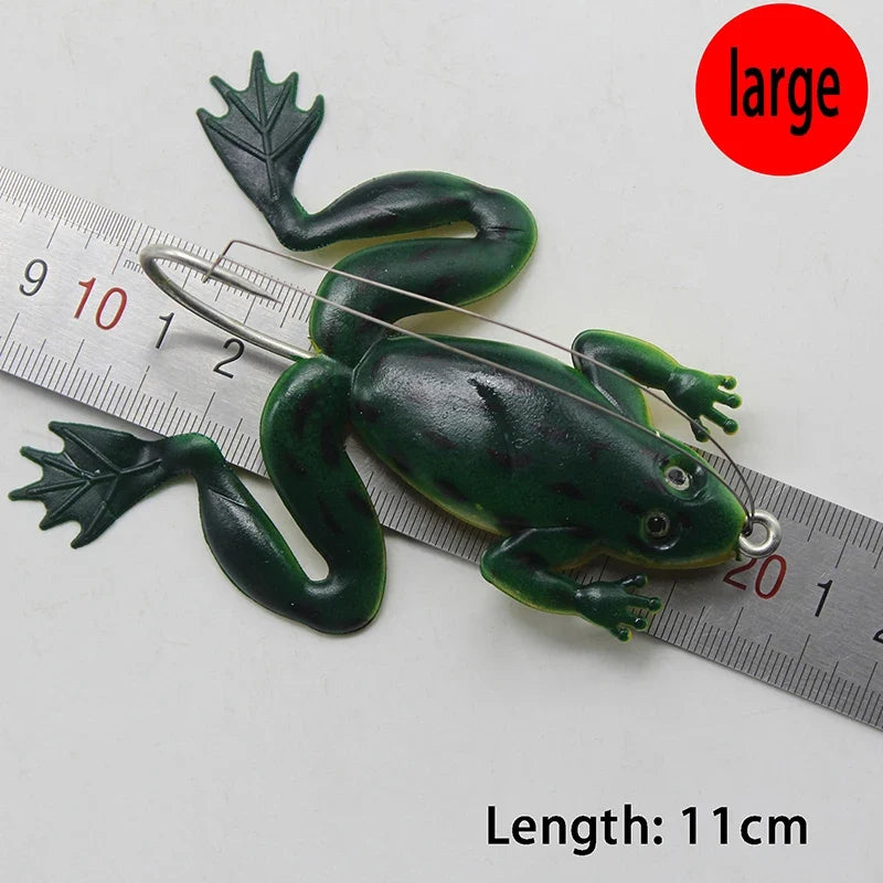 Soft Rubber Frog Fishing Lure 4.5g 6cm – Topwater Bass Bait