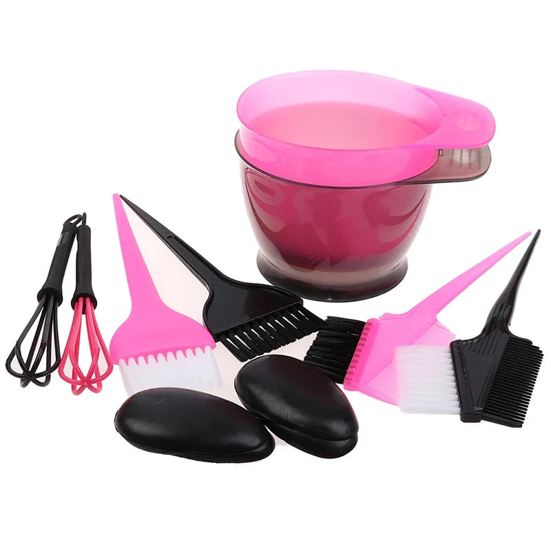 5-Pc Hair Coloring Brush & Bowl Set – Bleaching Dye Kit