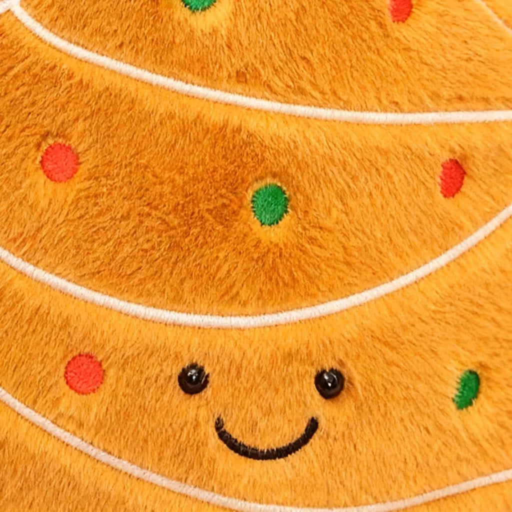 Christmas Plush Decorative Pillow | Tree & Gingerbread Cushion