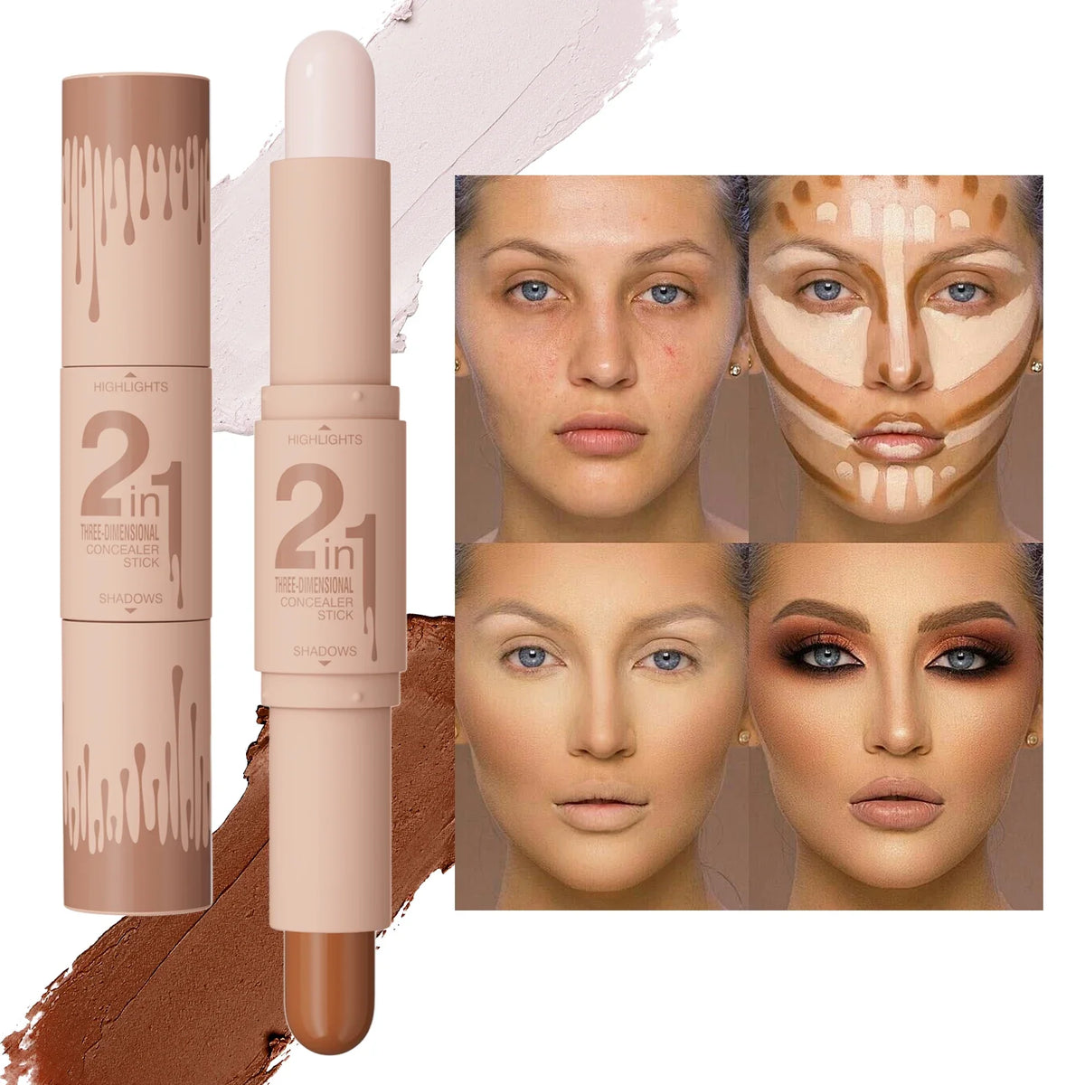 Hello Kiss Double-Ended Highlighter & Contour Stick
