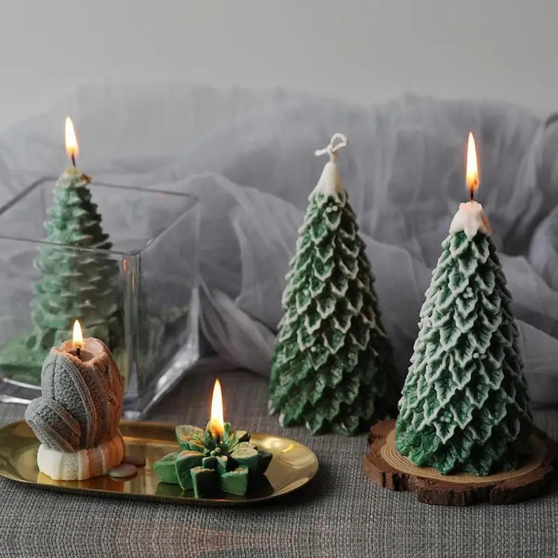 Christmas Tree Candles Scented High-quality Appearance Gifts Fresh