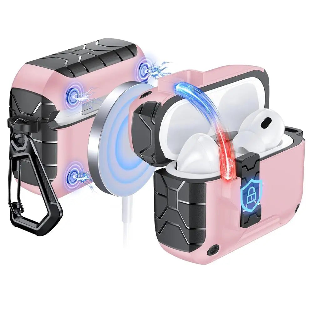Magnetic Auto-Lock AirPods Pro 3 Case with Phone Stand