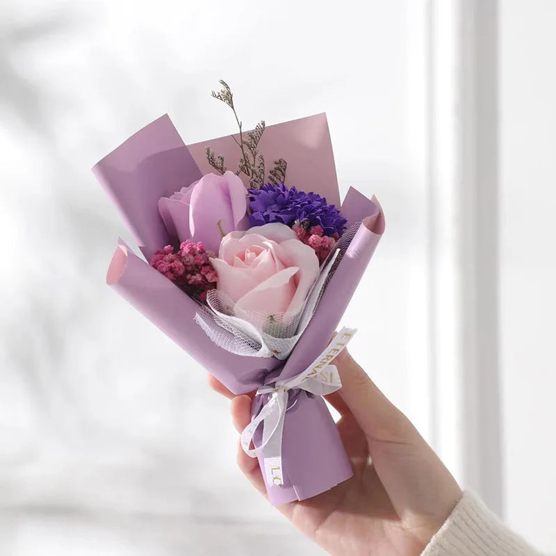 Mother's Day Mini Dried Roses Decorative Small Bouquet Carnations