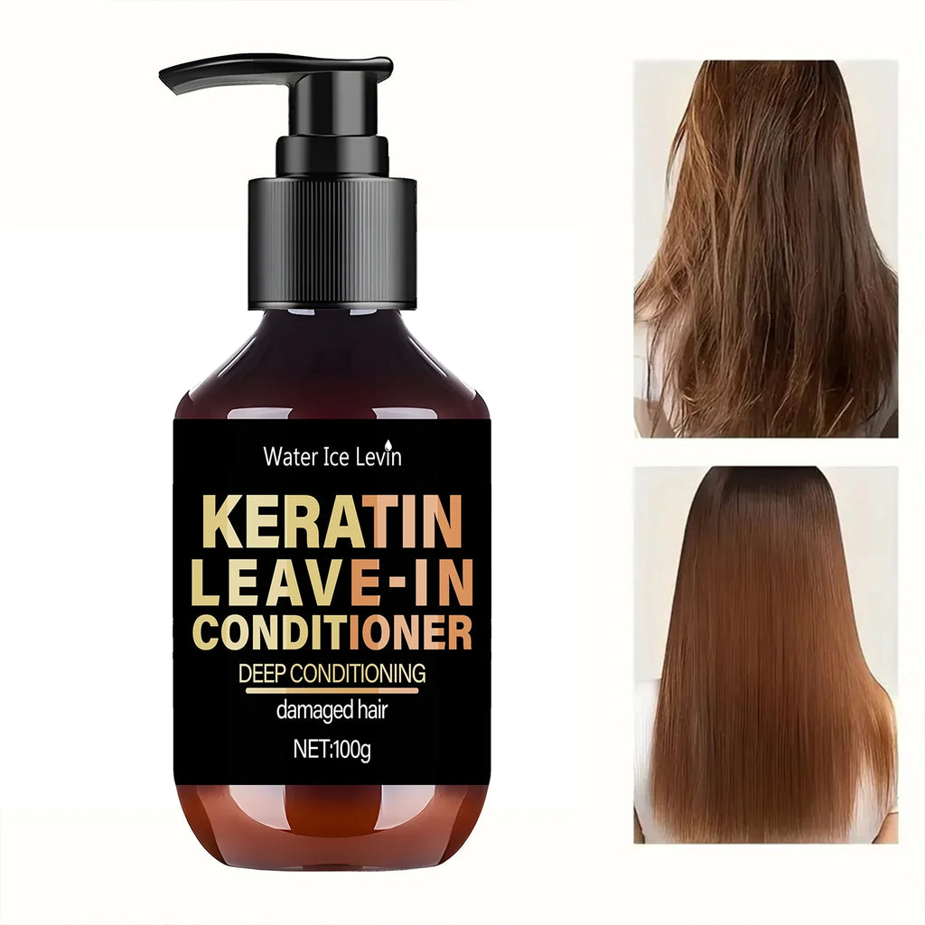 Keratin Leave-In Conditioner with Biotin & Collagen | Repairs Hair