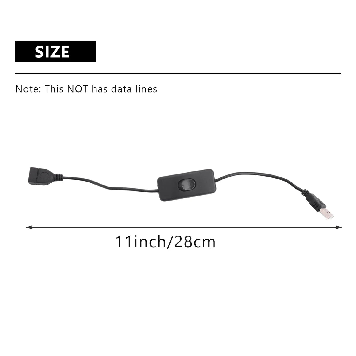 Y51A-USB Male Female Extension Cable Switch Off