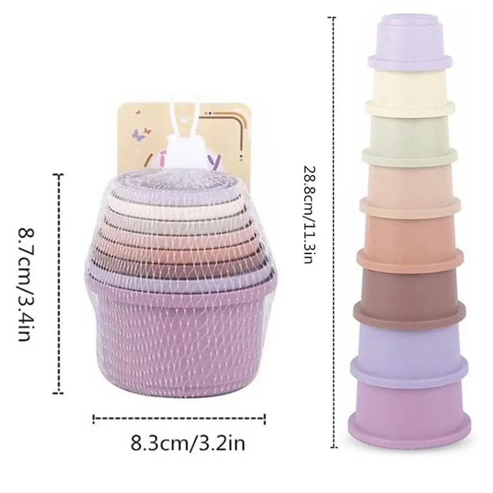 8-Piece Stacking Cups Toy for Rabbits, Guinea Pigs & Small Pets