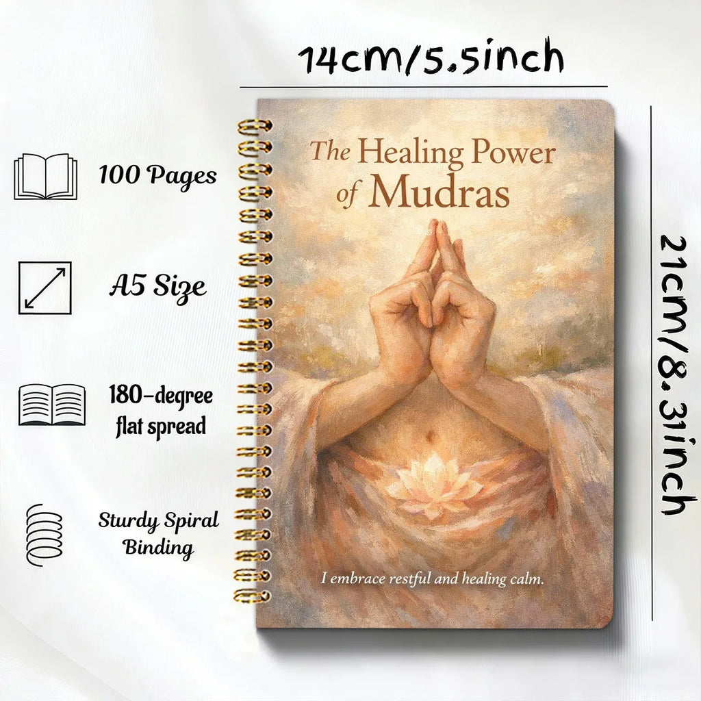 Healing Power Mudras Hand Yoga Notebook Health Fitness Diet Lifestyle