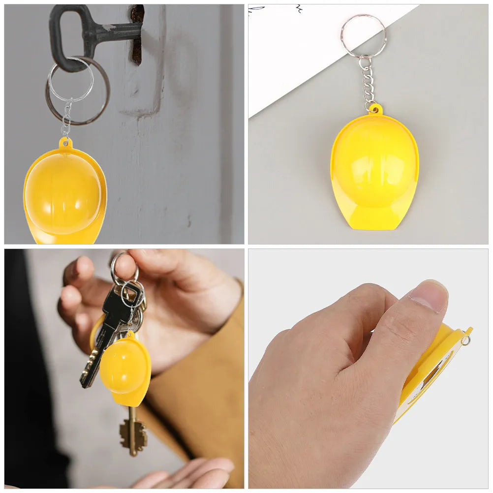 4-Pack Mini Hard Hat Bottle Opener Keychains – Party Favors