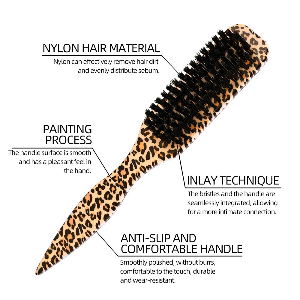 4pc Nylon Bristle Edge Hair Brush Set – Slick Back Styling