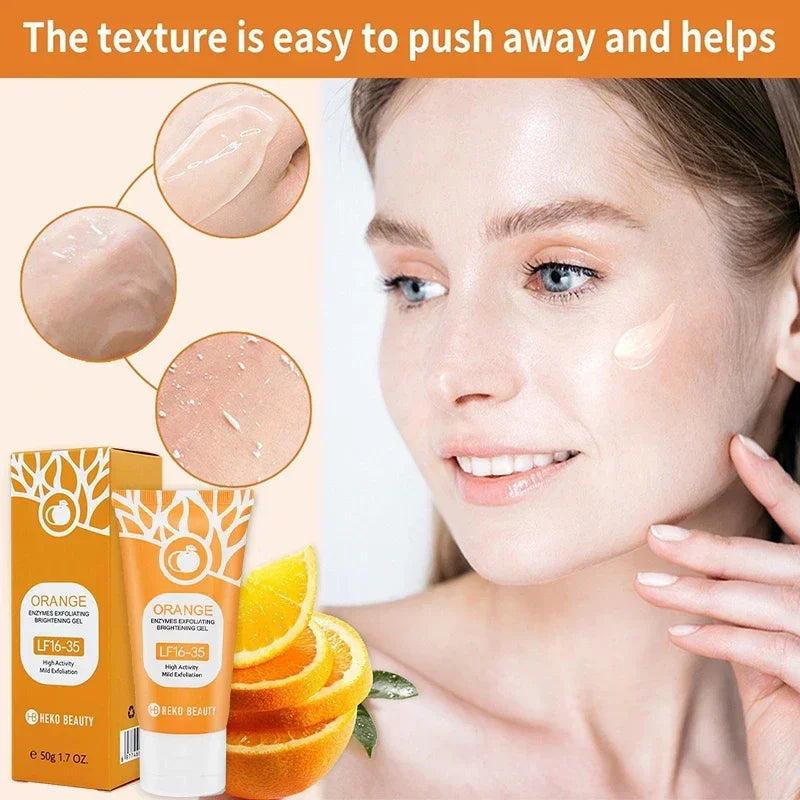 Orange Enzyme Exfoliating Gel – Face & Body Brightening Scrub