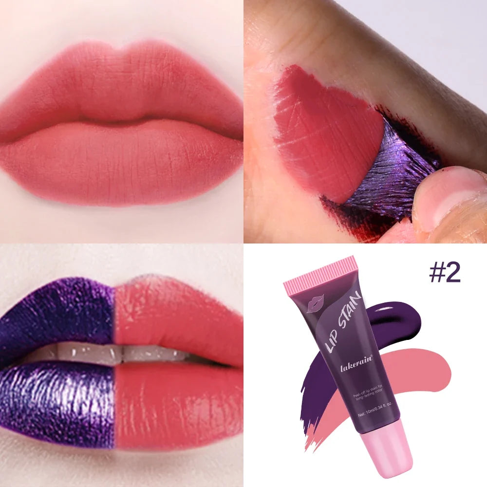 Lakerain Peel-Off Lip Stain – Waterproof Matte Lip Tint