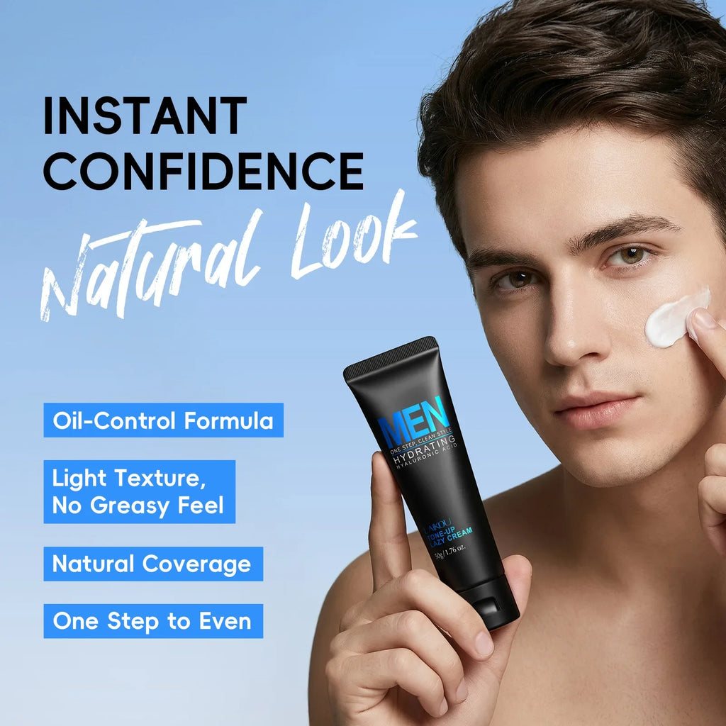 LAIKOU Men BB Cream 50g – Tone Up, Oil Control & Hydrating