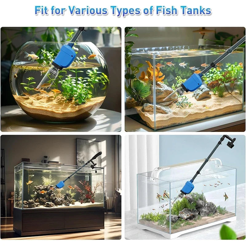 32W 1 Electric Aquarium Vacuum Cleaner Multi-functional Automated