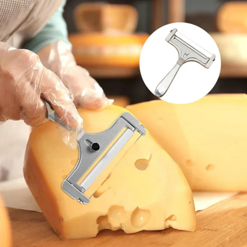 Aluminum Alloy Cheese Slicer Wire Adjustable Thickness Butter Cutter