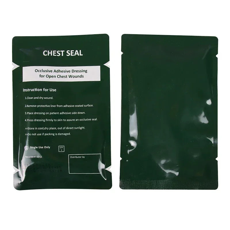 Medical Vent Chest Seal Occlusive Adhesive Dressing Open Wounds Care