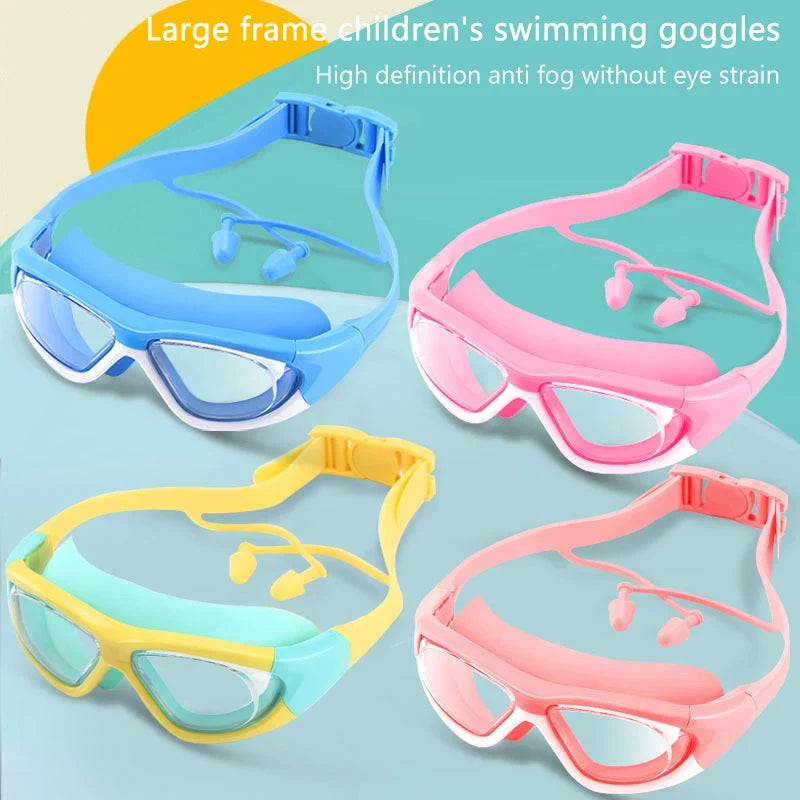 HD Anti-Fog Swimming Goggles – Large Frame Silicone Swim