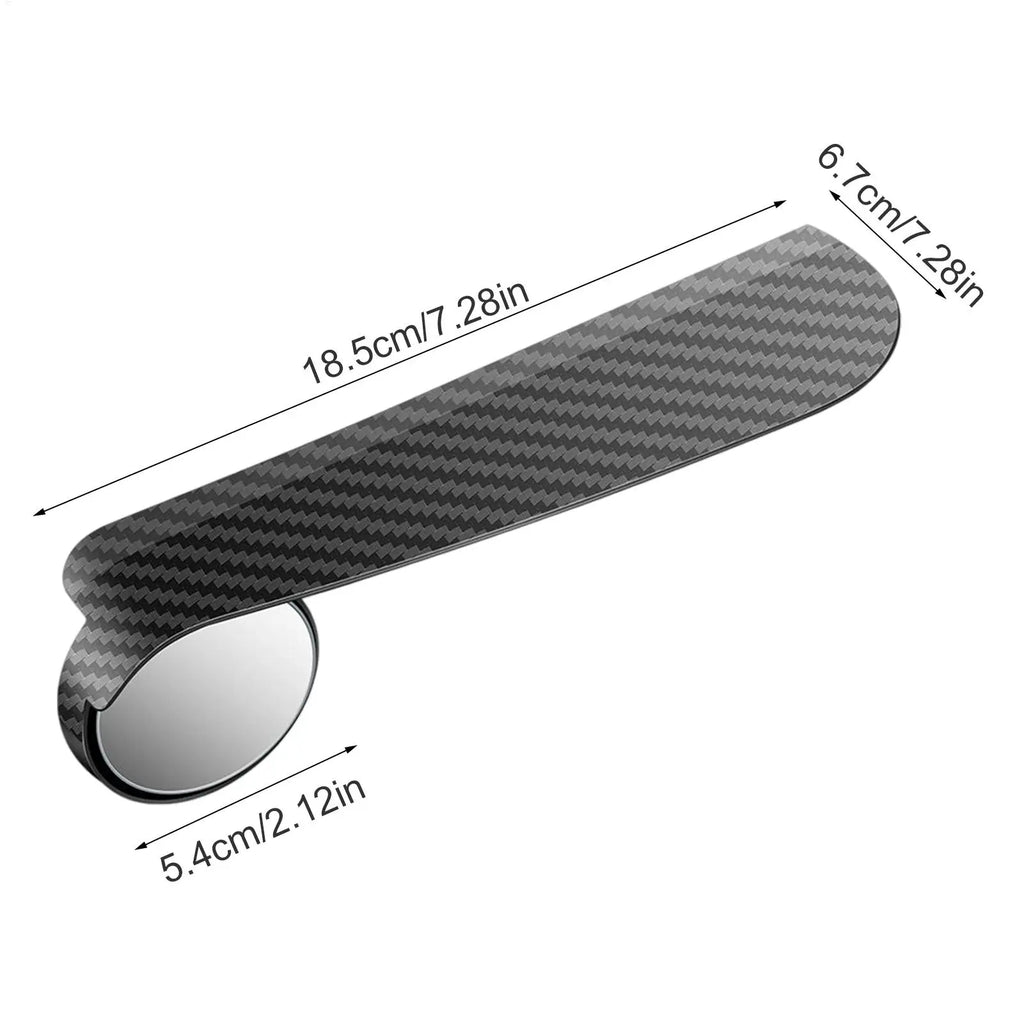 Side Mirror Rain Visor Guards & Wide-Angle Blind Spot Mirror 2PCS