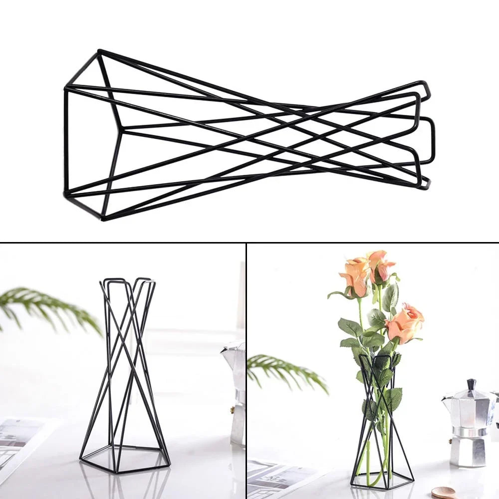 Nordic Geometric Iron Air Plant Holder | Tillandsia Stand