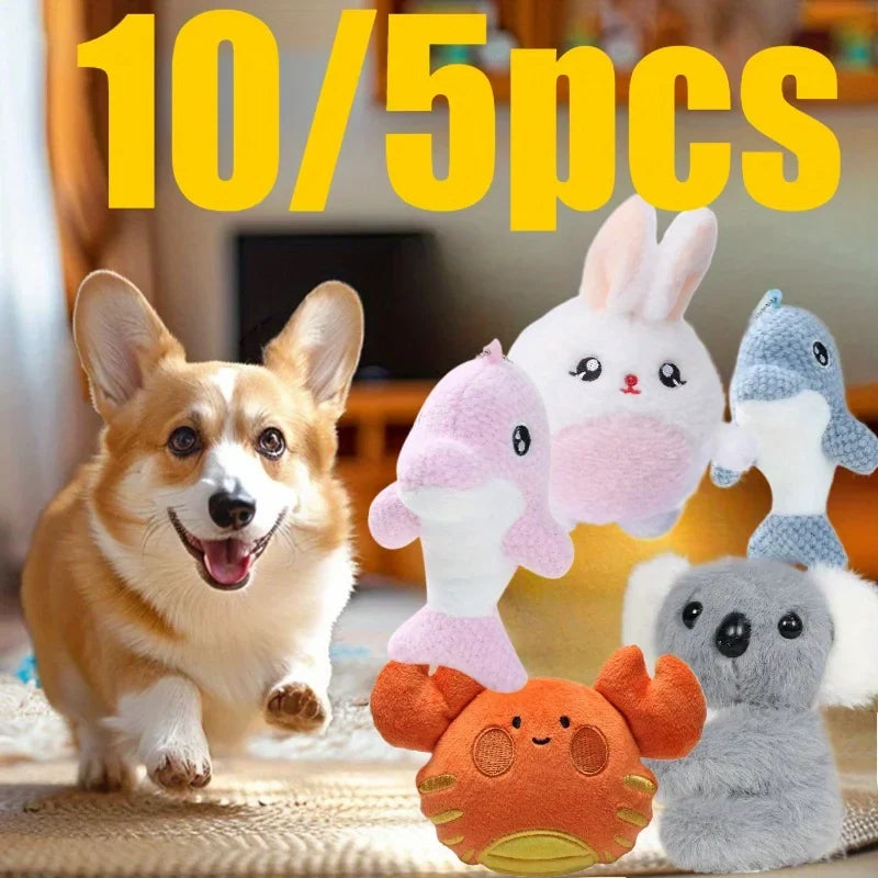 5 Pet Dog Toy Molar Teeth Cleaning Cotton Rope Bite-resistant Puppy