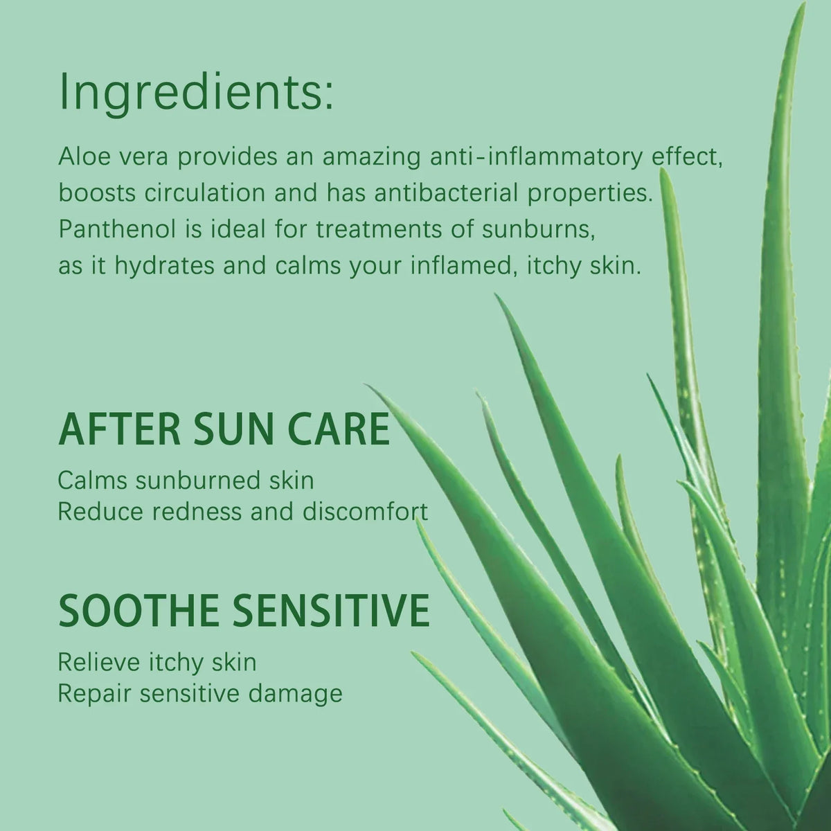 OUOHE Aloe Vera After-Sun Gel – Hydrating Skin Repair 50g