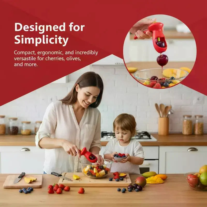 Cherry Pitter – BPA-Free Pit Remover for Baking & Jam Making