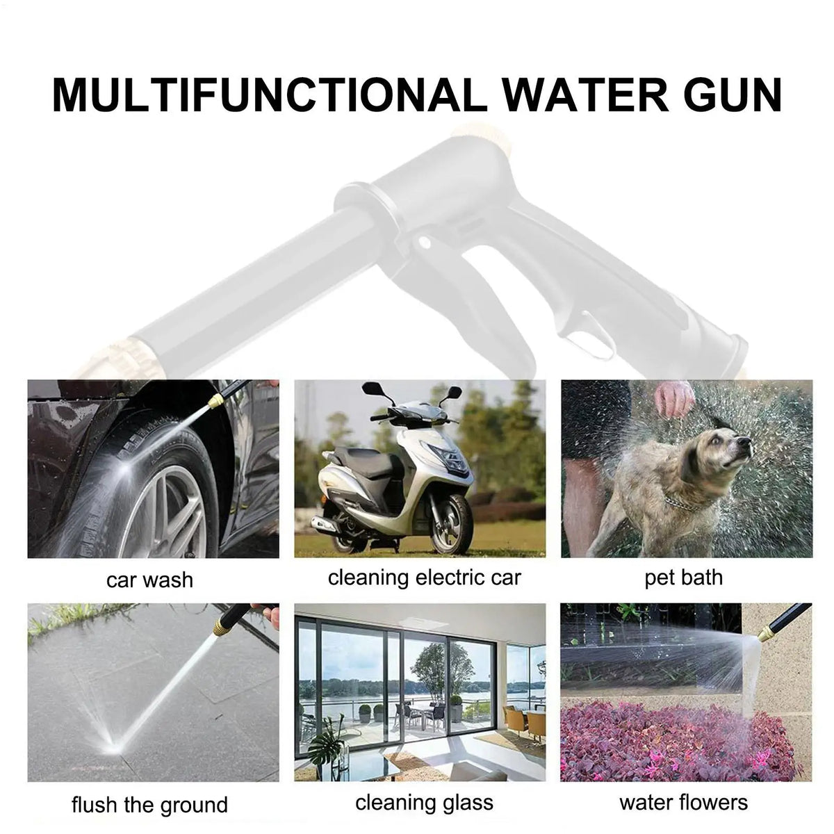 Portable High-Pressure Washer Sprayer | Car, Wall & Lawn