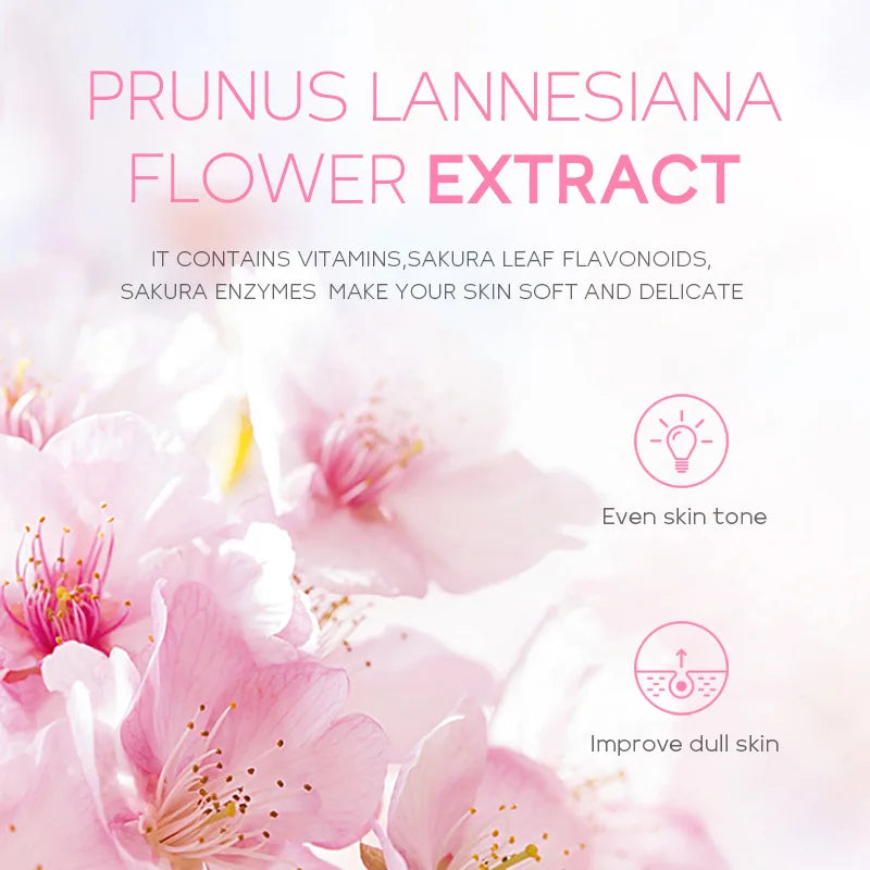 Sakura Foam Facial Cleanser – Brightening, Acne & Oil Control