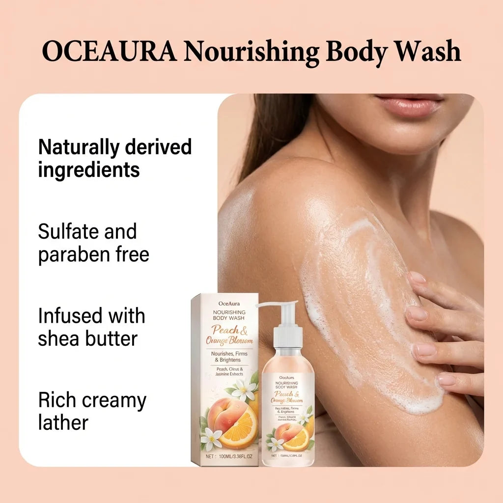 OceAura Hydrating Brightening Body Wash Shower Gel 100ml
