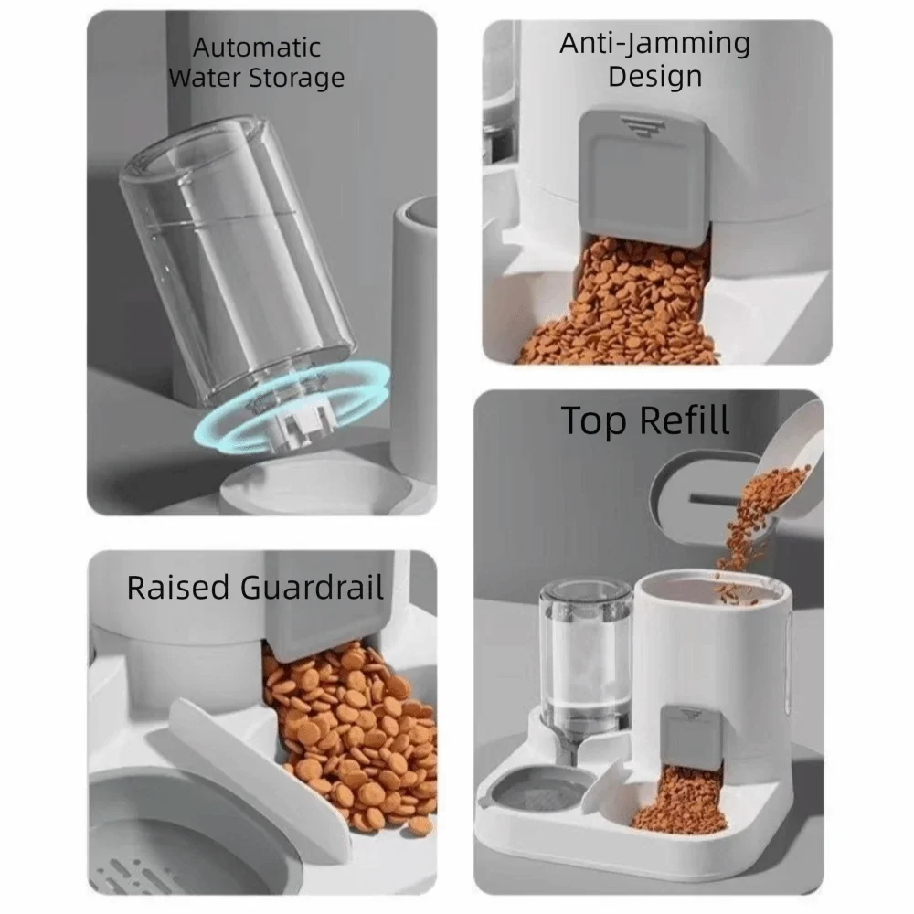 2-in-1 Automatic Dog Feeder & Water Dispenser | Large Capacity