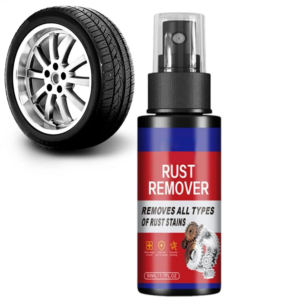 Rust Inhibitor Car Wheel Remover Derusting Spray Metal Detailing
