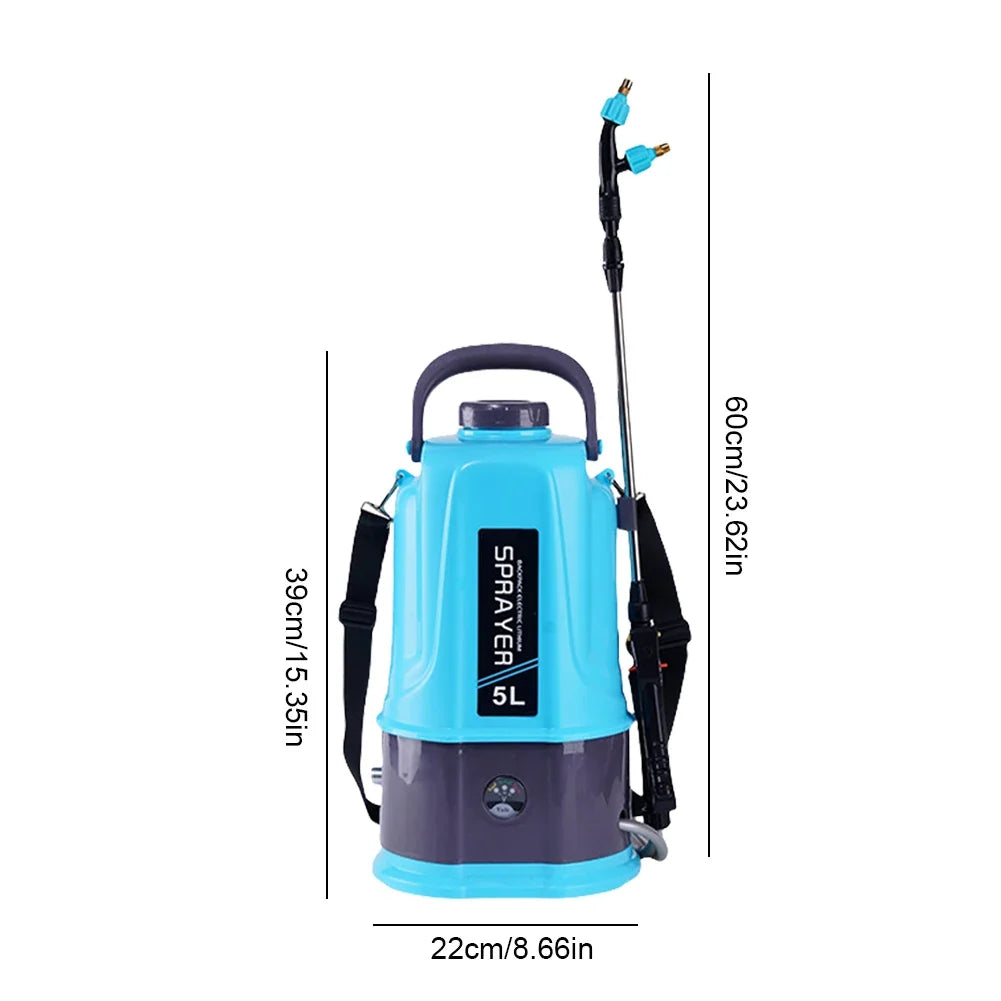 Electric Backpack Sprayer 12V Pressure Automatic Watering Wand