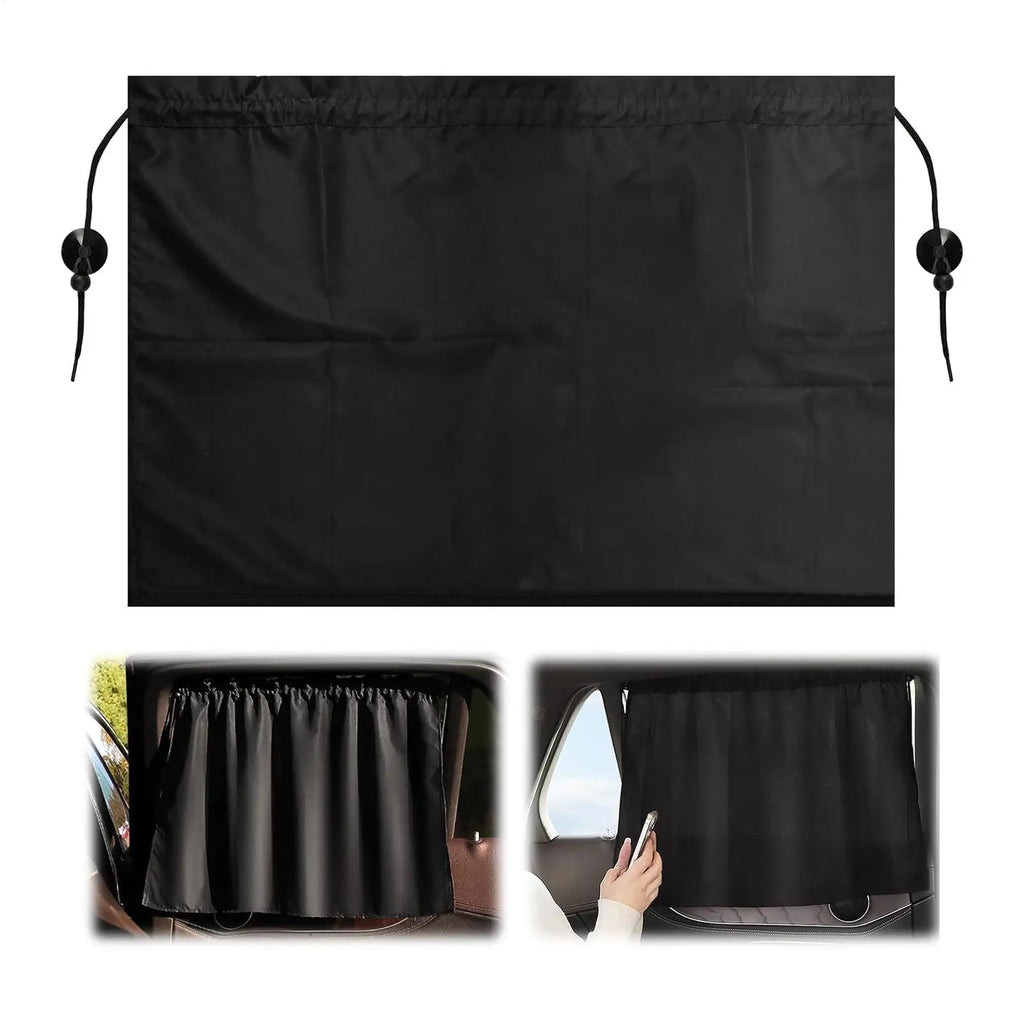 Car Window Privacy Curtain – UV Block Suction Cup Sun Shade