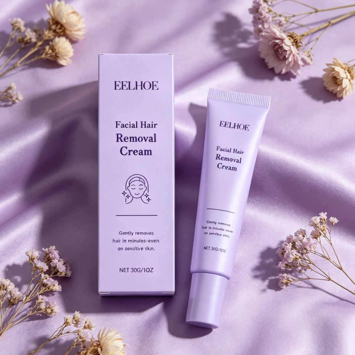 EELHOE Facial Hair Removal Cream – Painless & Gentle