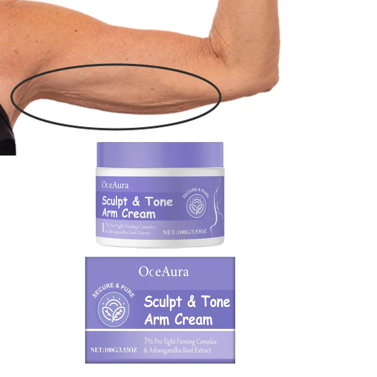 OceAura Arm Firming Cream – Tighten, Lift & Anti-Aging