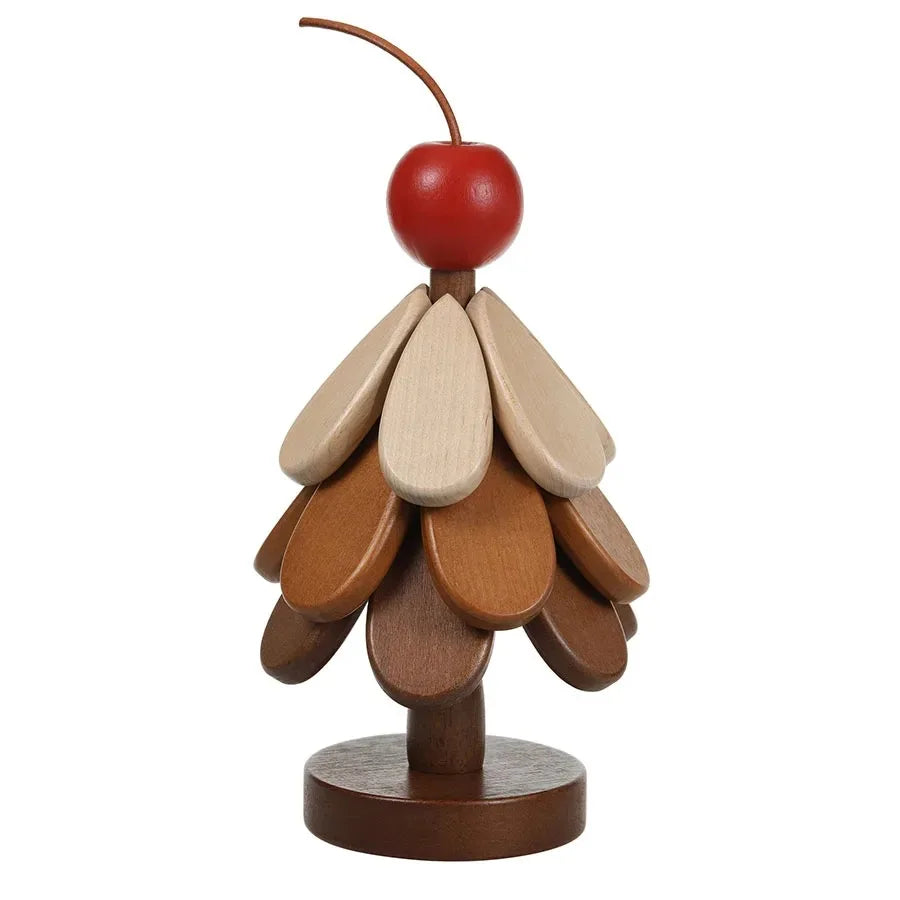 Christmas Tree Wooden Trivet Mat – Heat-Resistant Pot Holder