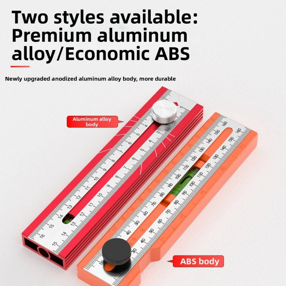 Adjustable Protractor Ruler – Multi-Angle Woodworking Tool