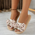 Women's Bow Knot Slide Sandals – Non-Slip Beach Slippers