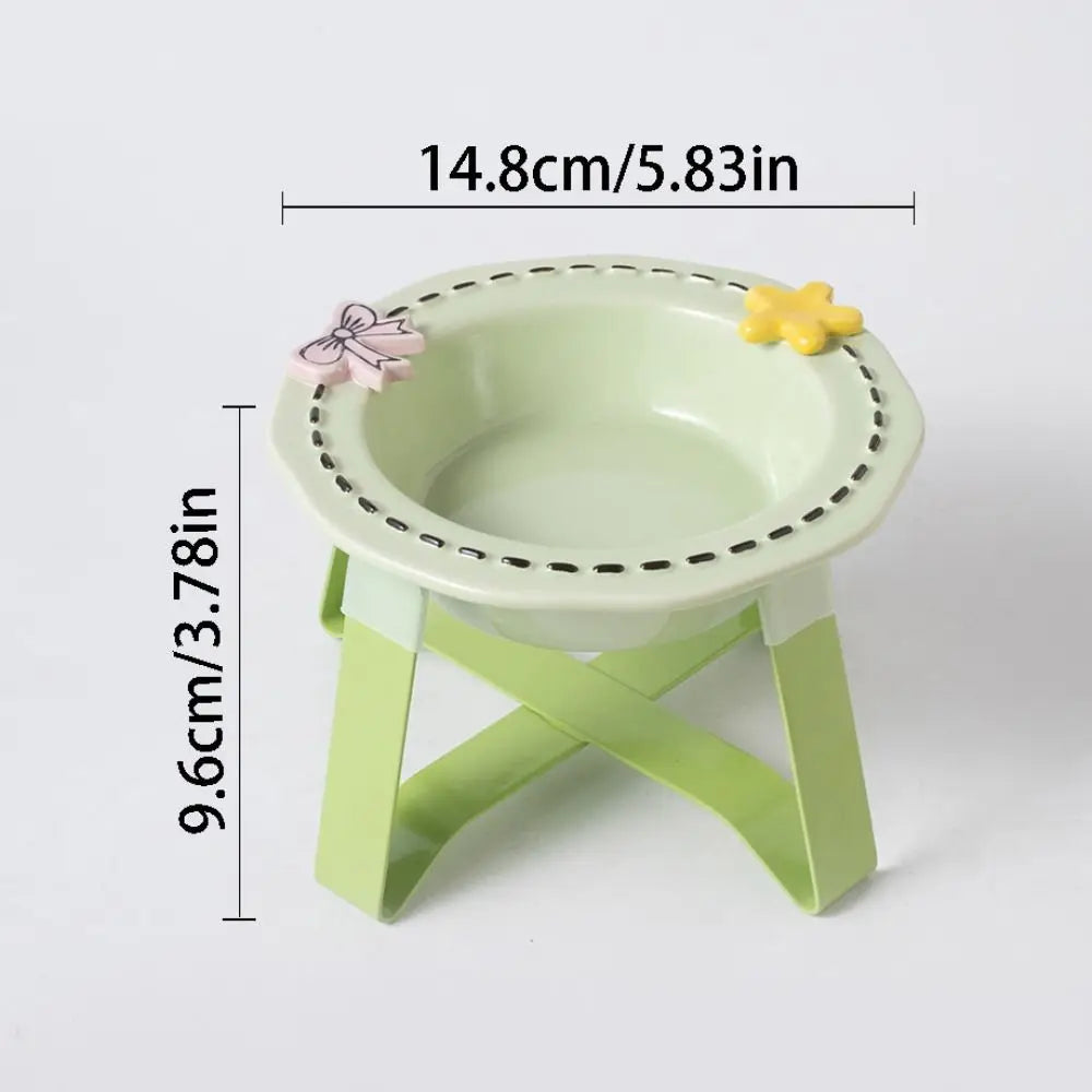 Elevated Ceramic Cat Bowl with Stand – Anti-Slip Feeding Station