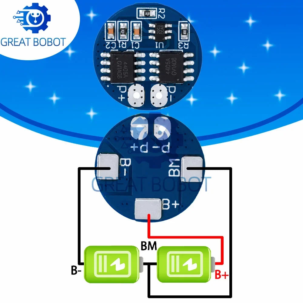 2S 5A BMS Protection Board for 7.4V 8.4V 18650 Li-ion Battery